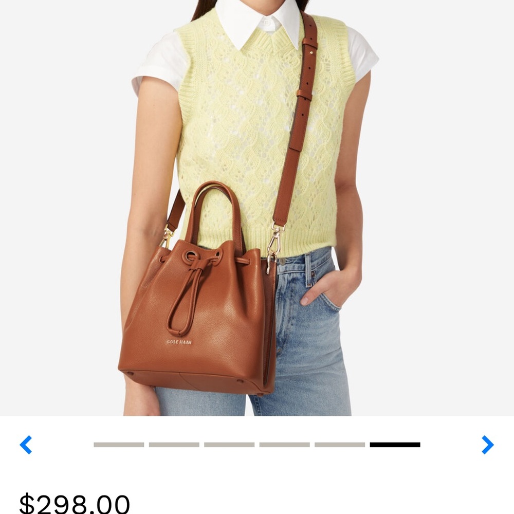 Cole Haan Grand Ambition small bucket bag in British tan